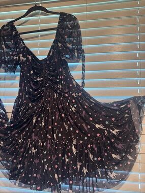white christmas dresses Black Sheer Sweetheart Empire Midaxi Dress main image 0